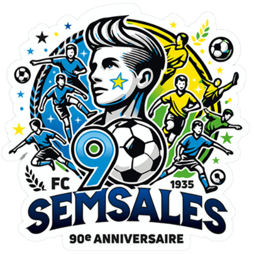 FC Semsales logo 90 ans